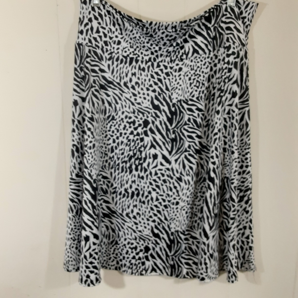 Jason Maxwell Zebra Print Skirt